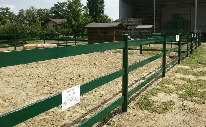 Recinzione a tre filagne