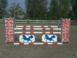Piliere full muro e cavallo Bisson