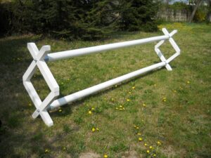 cavalletto in legno altezza barriera 30cm